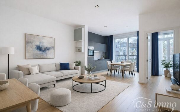 Mooi appartement op de eerste verdieping met twee slaapkamers vlakbij Park Spoor Noord. Aan de achterzijde een lichtrijke leefruimte (ca 28m&sup2;) met open keuken. De moderne keuken is uitgerust met keramische kookplaat, oven, dampkap, vaatwasser en koelkast