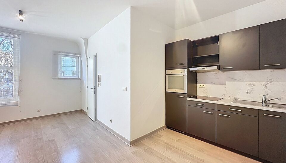 Op een toplocatie, op wandelafstand van het Stadspark en de Nationale Bank, bevindt zich dit gezellige 1-slaapkamerappartement op de eerste verdieping van een klein, karaktervol gebouw met slechts 2 appartementen.
Het appartement beschikt over een lichtri