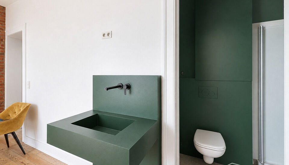 Appartement op wandelafstand van Te Boelaarpark in een kleinschalig gebouw met lift. 
Een ruime leefruimte is voorzien aan straatkant met aansluitend de keuken voorzien van vuur, lavabo en koelkast met vriesvak. 
De ruime slaapkamer (ca 22m&sup2;) is aangeslo
