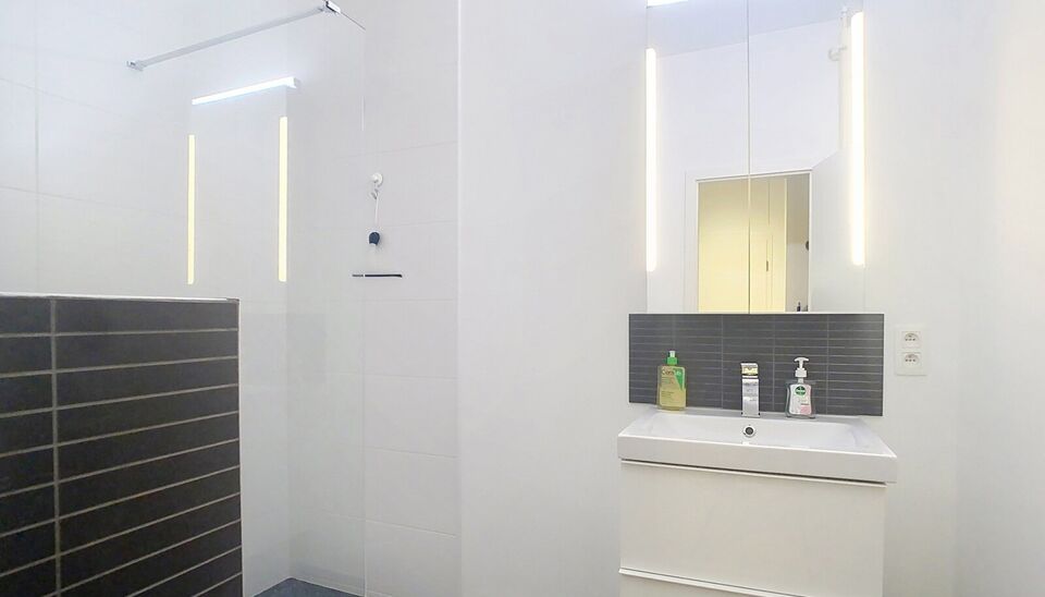 Dit gerenoveerd 1-slaapkamer appartement bevindt zich in een goed onderhouden gebouw. vlakbij Park Spoor Noord. Via de inkomhal betreedt u de lichtrijke woonkamer (ca.17m²) aan de achterzijde gelegen. De keuken (ca.7m²) bevindt zich aansluitend en is vo