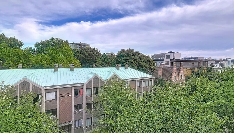 In één van de charmantste straatjes van de oude binnenstad vind je dit gerenoveerde appartement op de vierde verdieping van een kleinschalig gebouw. Je komt binnen via de inkomhal, waarna de lichte woonkamer (ca. 31 m²) meteen opvalt door het open zich