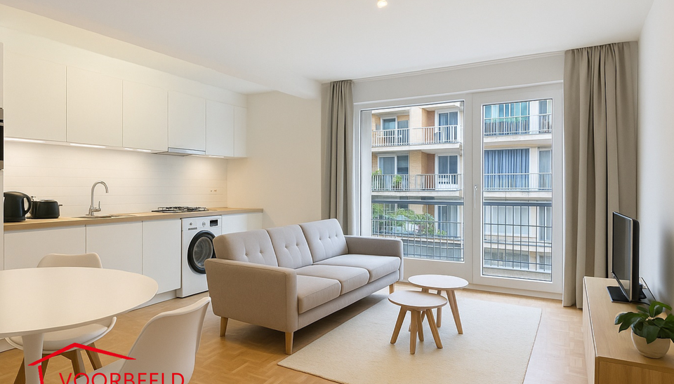 Dit gerenoveerd 1-slaapkamer appartement bevindt zich in een goed onderhouden gebouw. vlakbij Park Spoor Noord. Via de inkomhal betreedt u de lichtrijke woonkamer (ca.17m&sup2;) aan de achterzijde gelegen. De keuken (ca.7m&sup2;) bevindt zich aansluitend en is vo