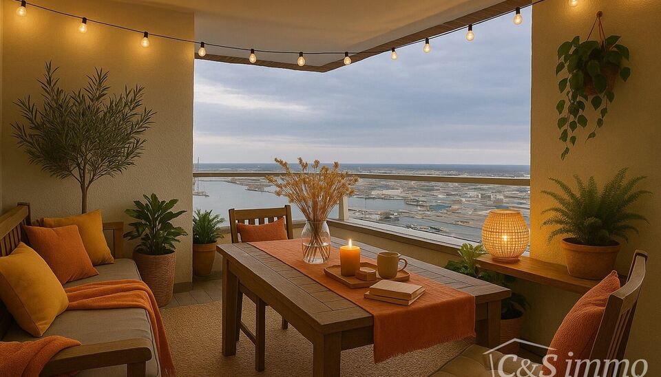 Dit instapklaar appartement (ca.94 m&sup2; ) bevindt zich op de 12e verdieping met waterzicht, op het bruisende Eilandje aan de Montevideo en op fietsafstand van het centrum. Inkomhal met toegang tot berging en apart toilet met handenwasser. Ruime woon- en ee