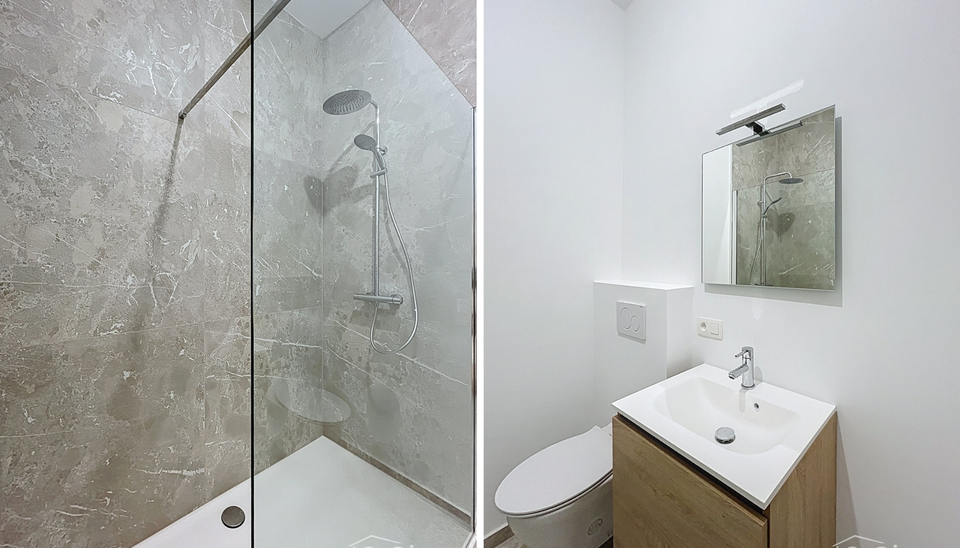 Tip top afgewerkt duplex appartement met 2 slaapkamers.  Dit appartement biedt een perfecte balans tussen comfort en stijl, gelegen in de levendige en vernieuwende wijk Stuivenberg. Bij binnenkomst inkomhal met een apart toilet. De lichtrijke leefruimte o