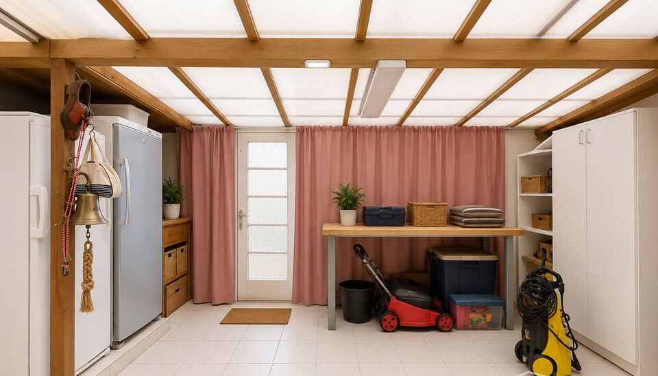 Via de inkomhal krijg je toegang tot de drie slaapkamers op de benedenverdieping. Aansluitend vind je een ruimte met toilet en douchekamer mogelijkheden, verder komt u in de veranda die uitgeeft op de gezellige tuin. Op de eerste verdieping komt u de woon