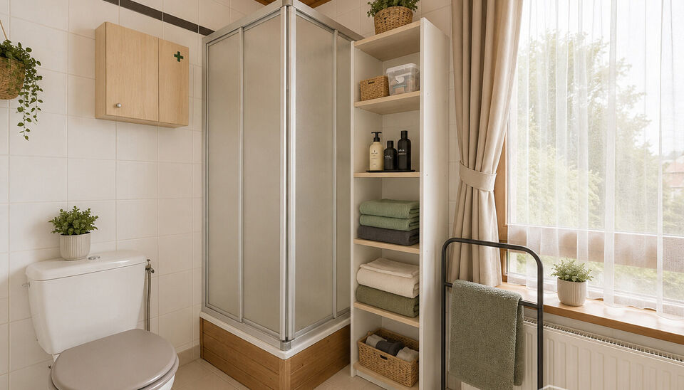 Via de inkomhal krijg je toegang tot de drie slaapkamers op de benedenverdieping. Aansluitend vind je een ruimte met toilet en douchekamer mogelijkheden, verder komt u in de veranda die uitgeeft op de gezellige tuin. Op de eerste verdieping komt u de woon